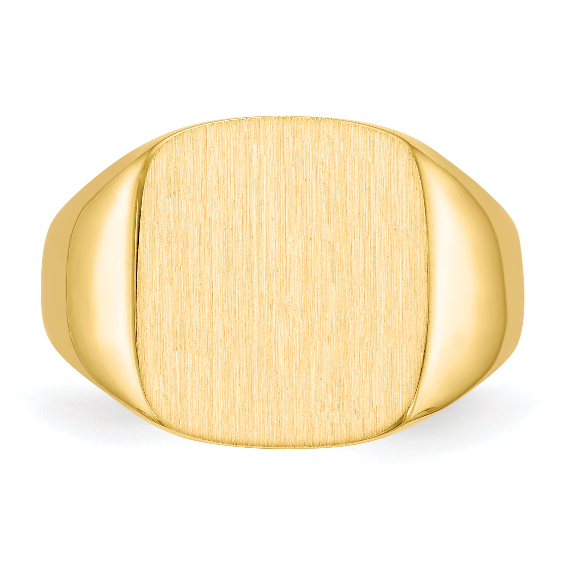 14k 13.5x15.0mm Closed Back Mens Signet Ring