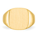14k 13.5x15.0mm Closed Back Mens Signet Ring