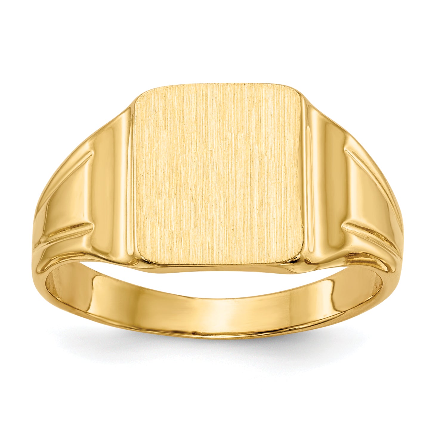10k 7.5x9mm Closed Back Signet Ring Main image