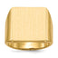 14k 16.5x17.5mm Open Back Mens Signet Ring