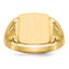 14k 11.0x12.0mm Open Back Diamond Mens Signet Ring Mounting (No Stone Included)