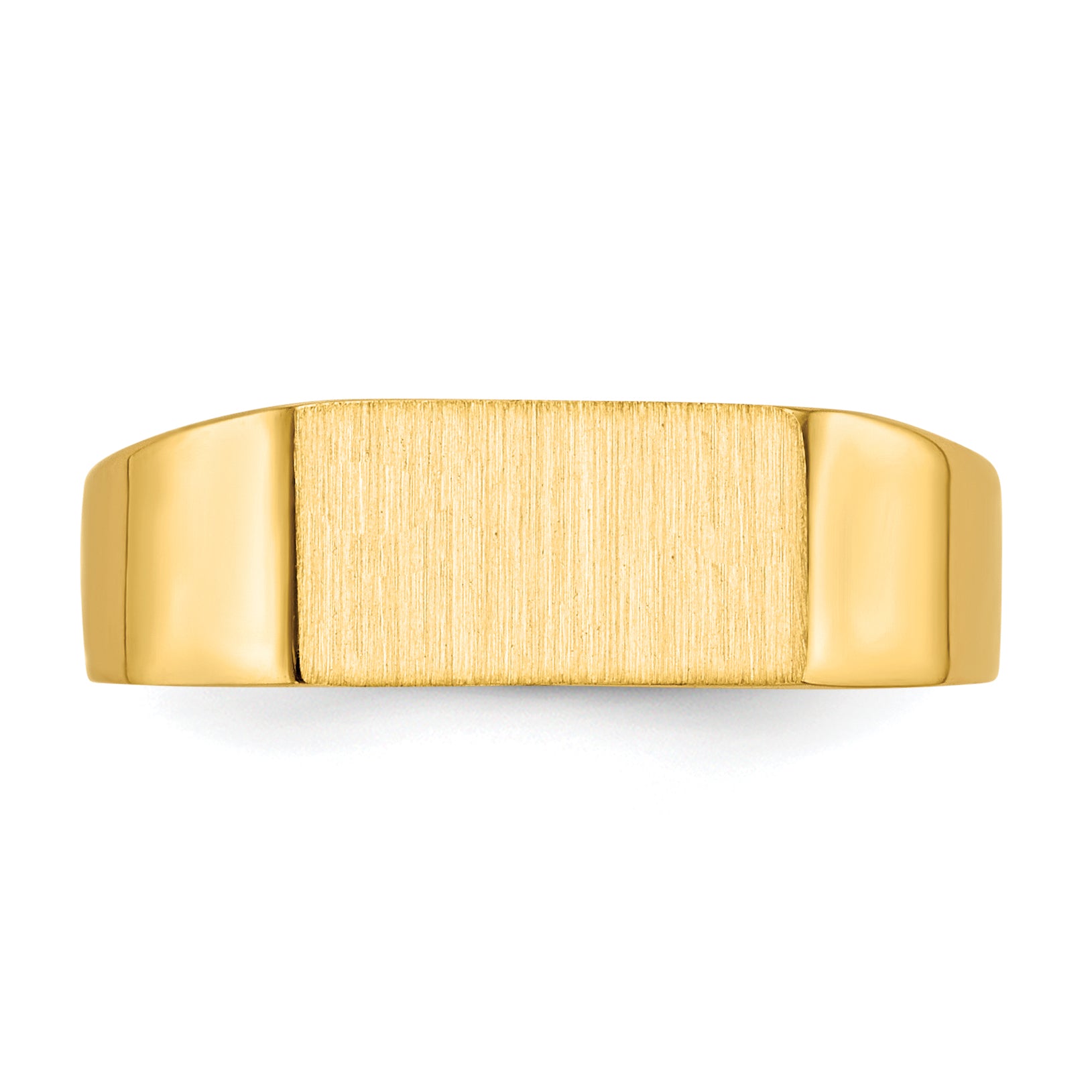 14k 10.5x5.5mm Closed Back Signet Ring