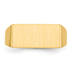 14k 16.5x8.0mm Open Back Mens Signet Ring