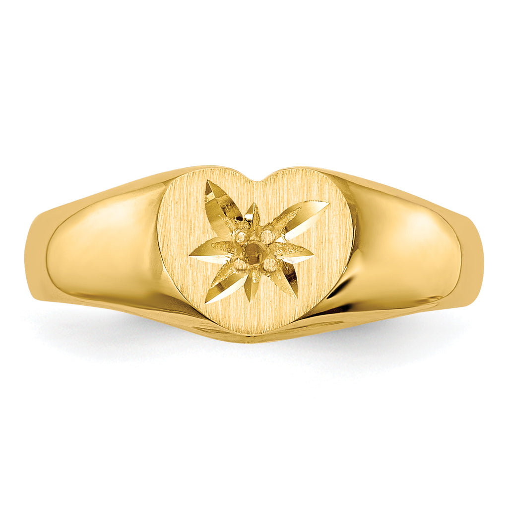 14k Childs .005ct. Diamond Ring Mounting (No Stone Included)