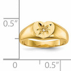 14k Childs .005ct. Diamond Ring Mounting (No Stone Included)