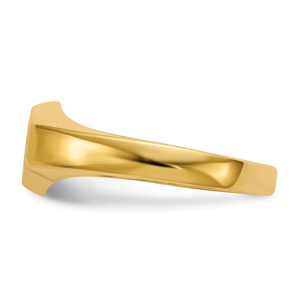 14k Childs .02ct. Diamond Signet Ring Mounting (No Stone Included)
