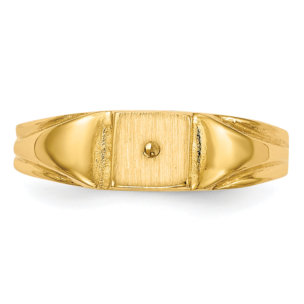 14k Child's Diamond Ring Mounting (No Stone Included) 4.5mmx4.5mm Closed Back