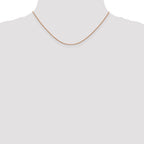 14K Rose Gold 10 inch .9mm Box Link with Lobster Clasp Chain Anklet
