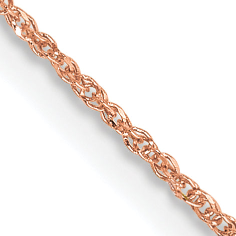 14K Rose Gold 16 inch .7mm Ropa with Spring Ring Clasp Chain