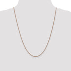14K Rose Gold 10 inch  1.7mm Ropa with Lobster Clasp Anklet