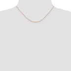 14K Rose Gold 16 inch .8mm Diamond-Cut Cable with Lobster Clasp Chain