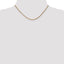 14K Rose Gold 16 inch 2.1mm Diamond-Cut Spiga with Lobster Clasp Chain