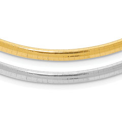 Sterling Silver Gold-plated 4mm Reversible w/2in ext Cubetto Chain