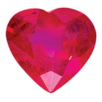 Ruby AA Quality 4mm Heart