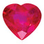 Ruby AA Quality 4mm Heart