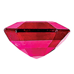 Ruby A Quality 6x4mm Emerald Cut