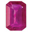 Ruby A Quality 6x4mm Emerald Cut