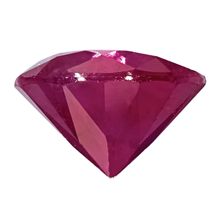 Ruby A Quality 1.25mm Round Diamond-Cut