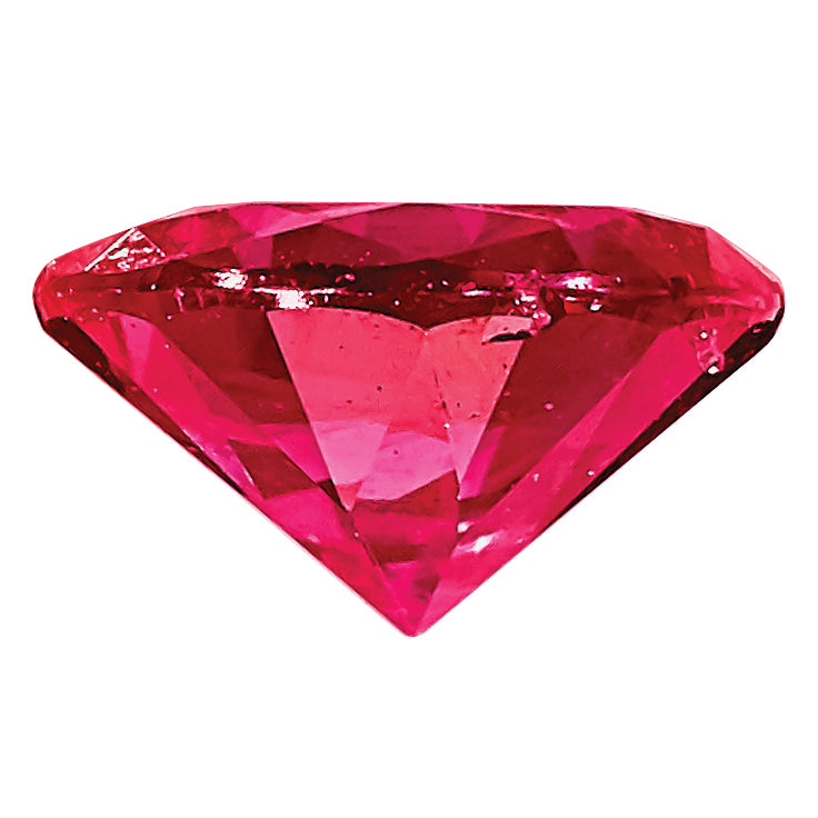 Ruby AA Quality 3.25mm Round Diamond-Cut