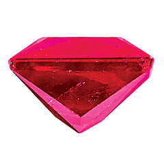 Ruby AA Quality 4mm Princess