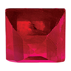Ruby AA Quality 4mm Square Step-Cut