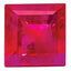 Ruby AA Quality 4mm Square Step-Cut