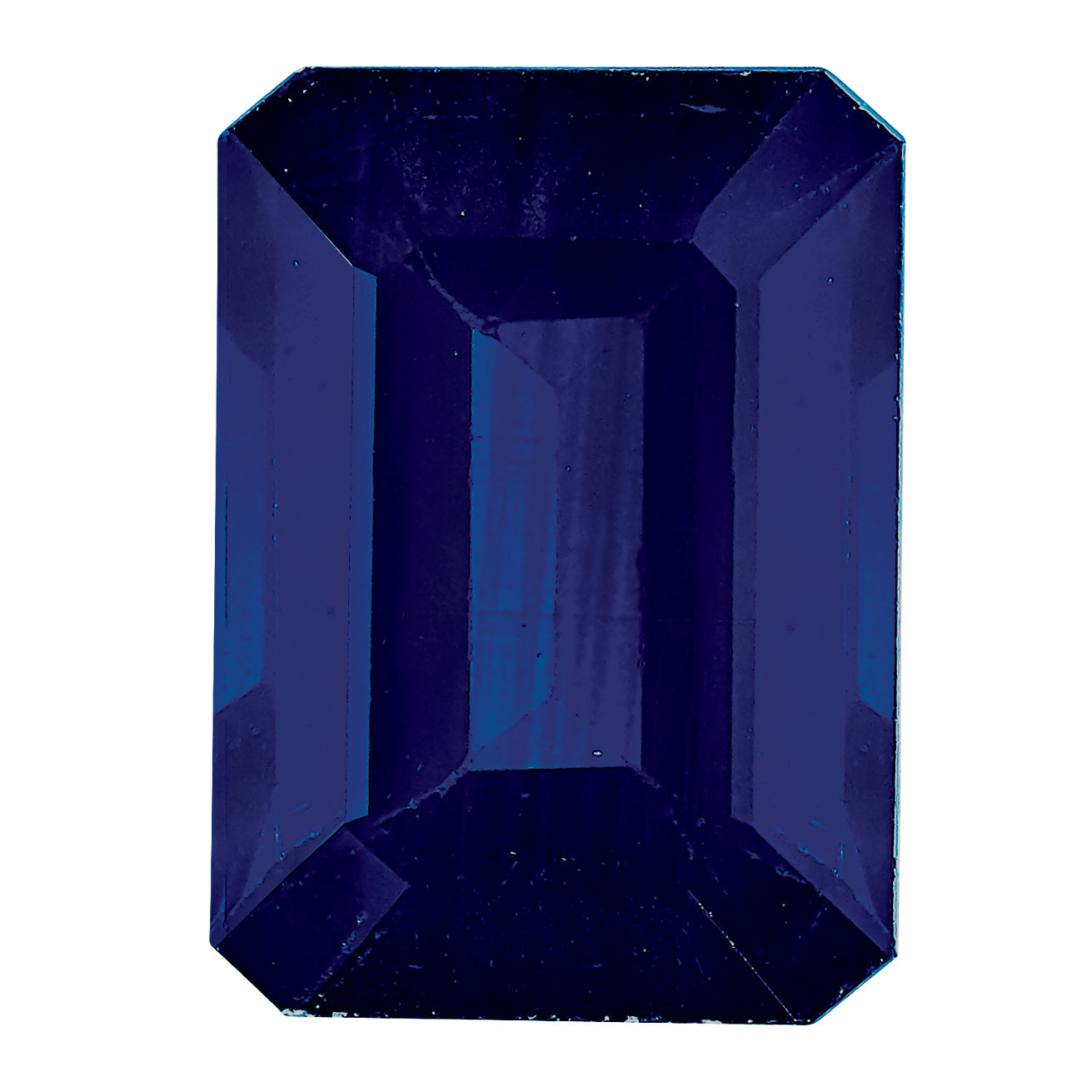 Blue Sapphire A Quality 8x6mm Emerald Cut Main image