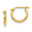 14k Madi K 1.25x8mm Half Hoop Earrings