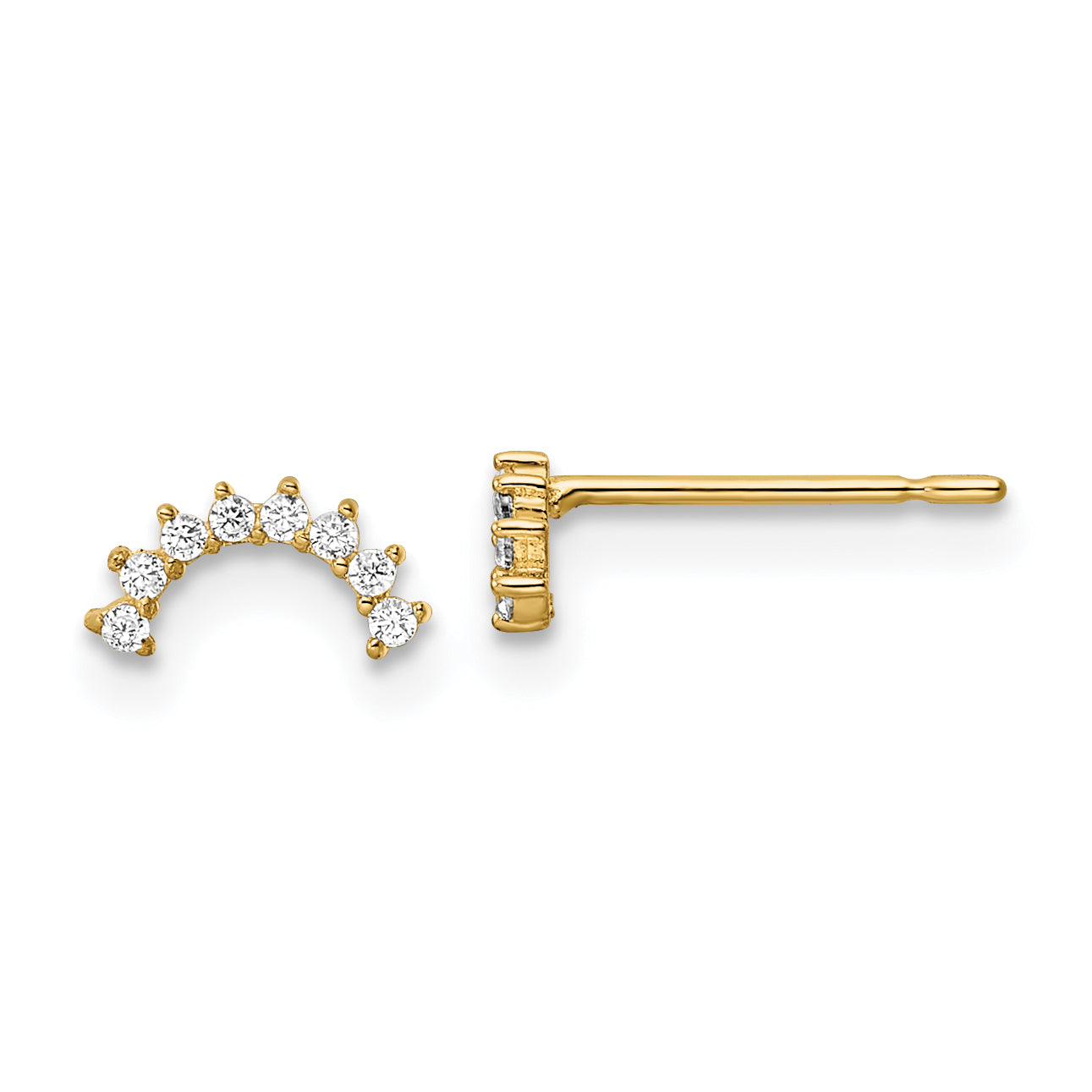14k Madi K CZ Post Earrings Main image