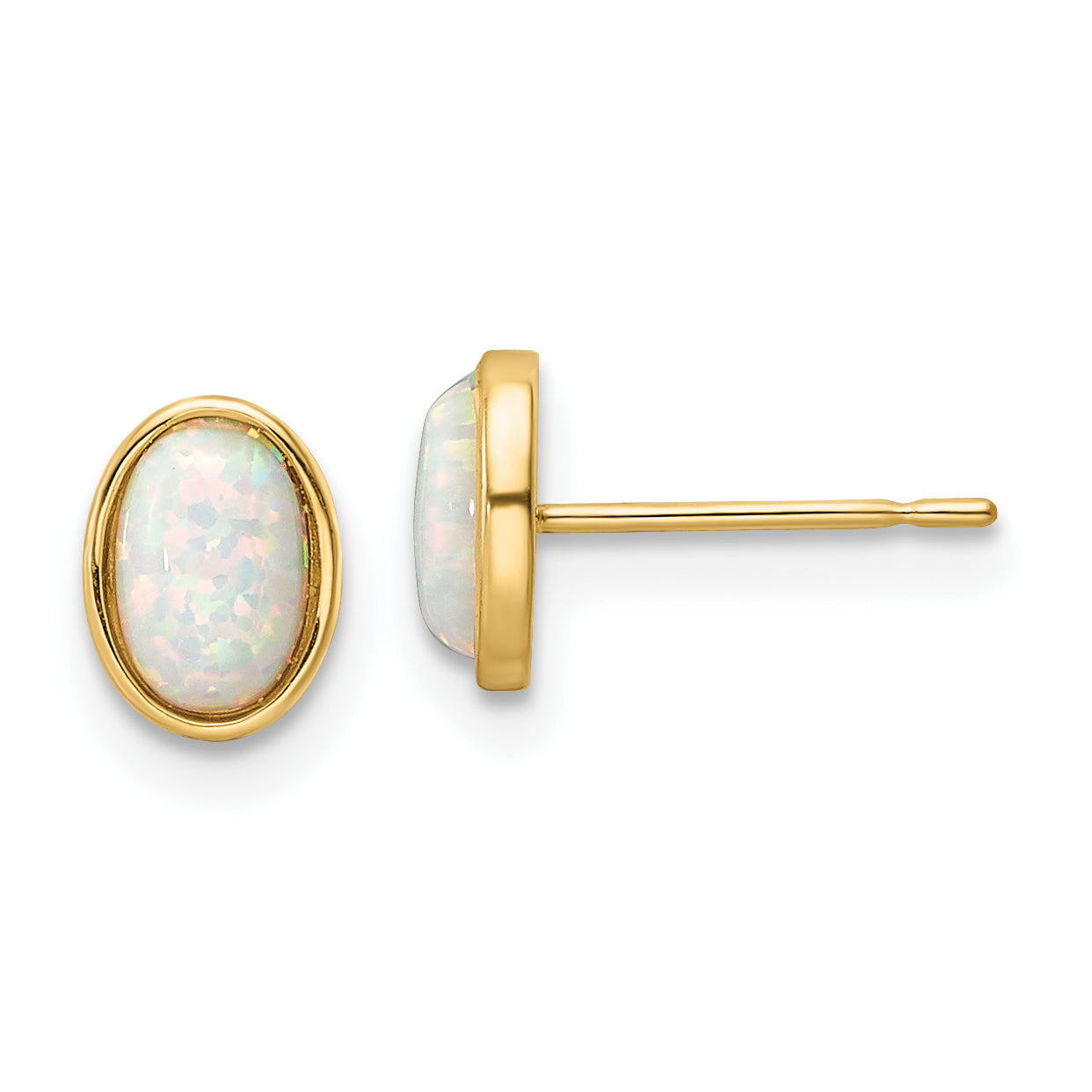 14k Madi K Created Opal Post Earrings Main image