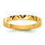 14K Madi K Diamond-cut Zig-Zag Design 2mm Flat Band Size 3 Baby / Children's Ring