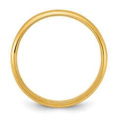 14k Madi K Polished 2mm Half Round Band Size 3 Baby / Children's Ring