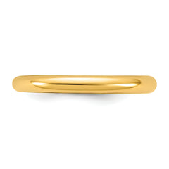 14k Madi K Polished 2mm Half Round Band Size 3 Baby / Children's Ring