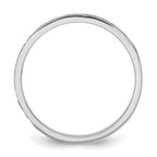 14K White Gold Madi K Diamond-cut Design 2mm Flat Band Size 3 Baby / Children's Ring