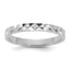 14K White Gold Madi K Diamond-cut Design 2mm Flat Band Size 3 Baby / Children's Ring
