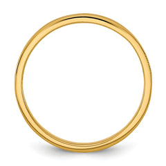14K Madi K High Polished 2mm Flat Band Size 3 Baby / Children's Ring