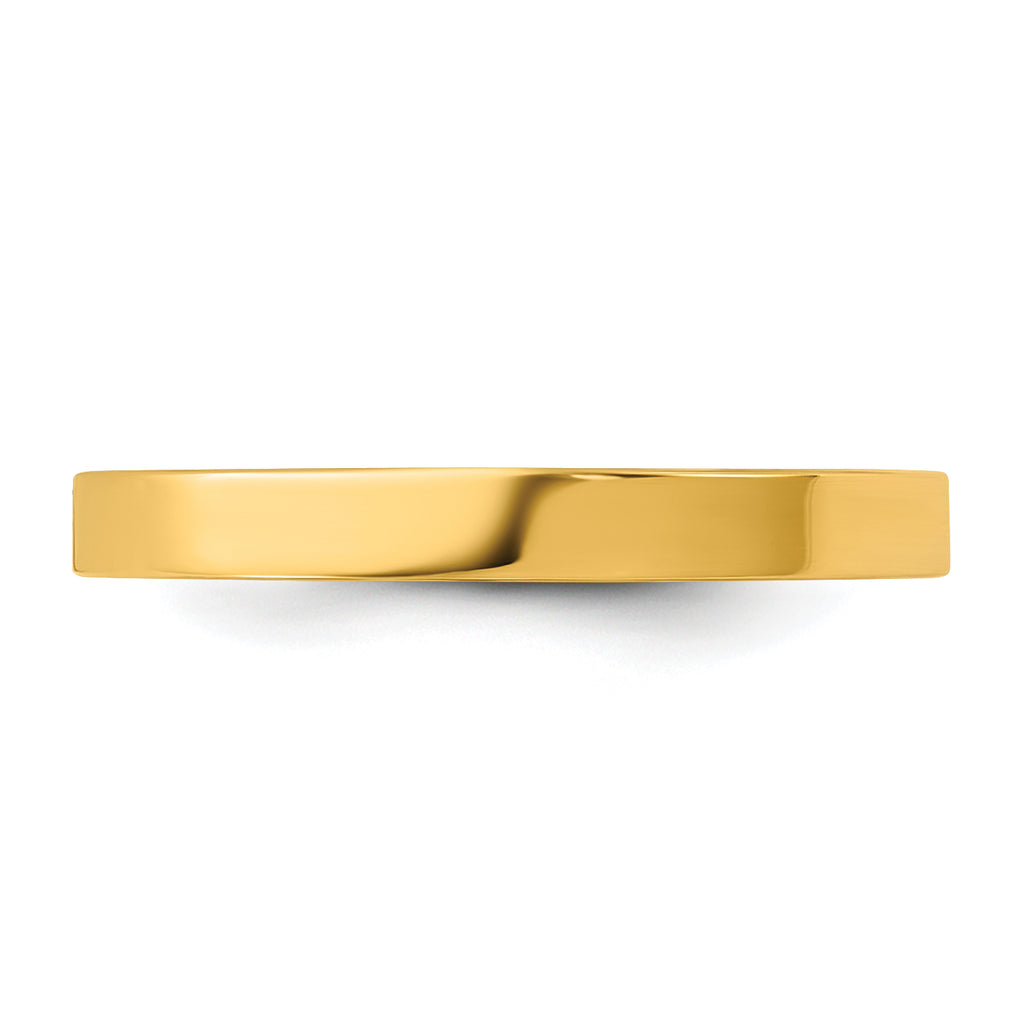 14K Madi K High Polished 2mm Flat Band Size 3 Baby / Children's Ring