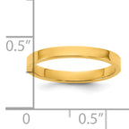 14K Madi K High Polished 2mm Flat Band Size 3 Baby / Children's Ring