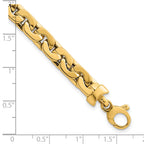 14k Polished Fancy Link 7.5 inch Bracelet