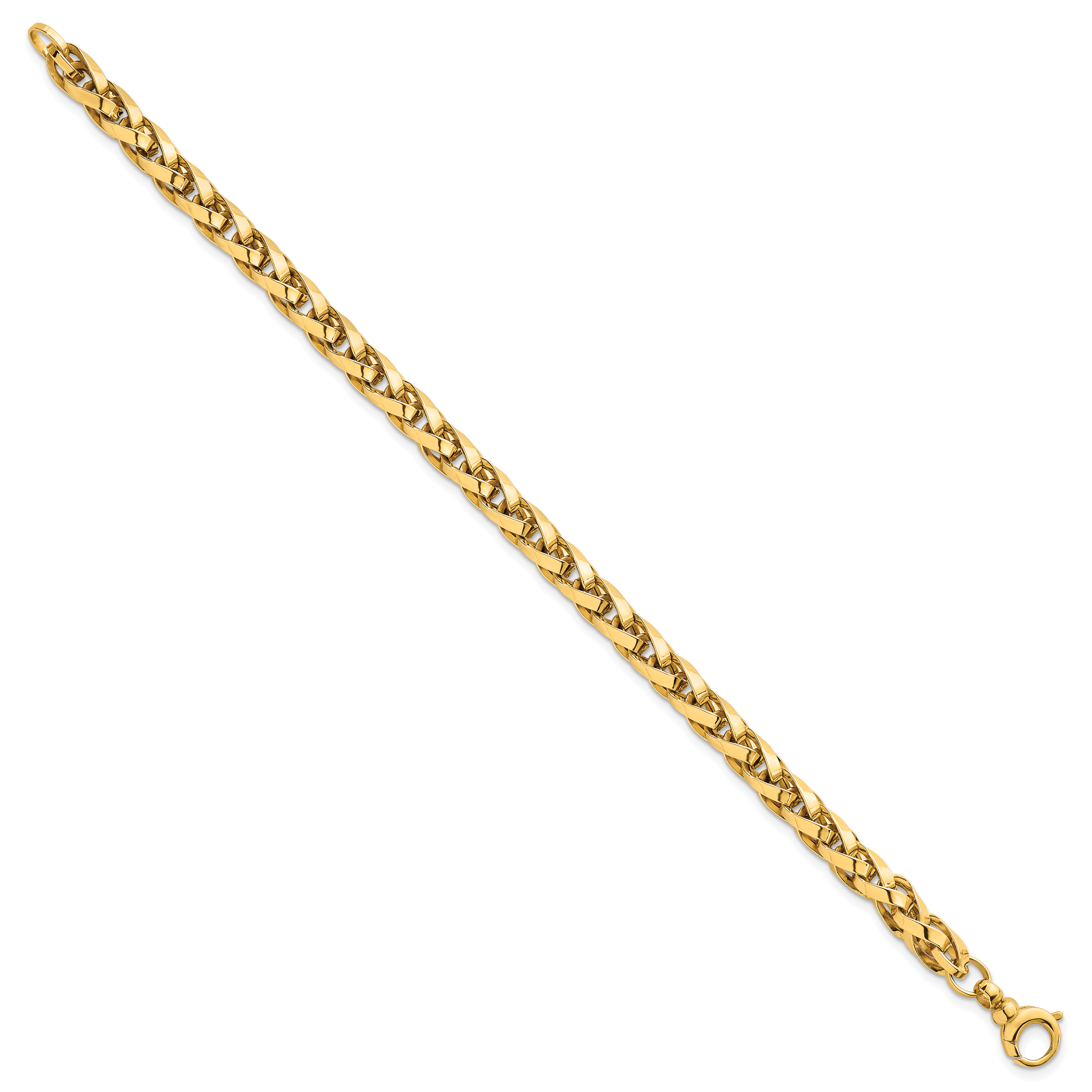 14k Polished 4.25mm Lightweight Fancy Link 7.5 inch Bracelet Secondary image