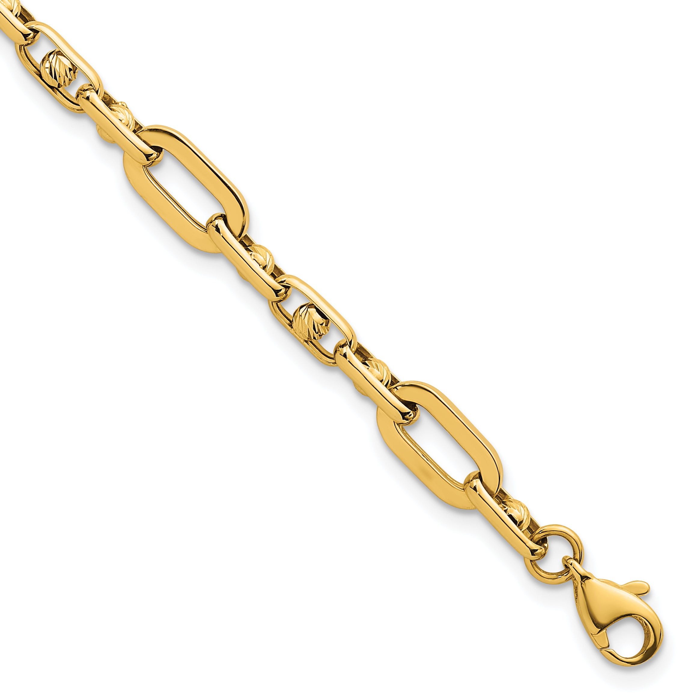 14k Polished 5.75mm Fancy Open Link 7.25 inch Bracelet Main image
