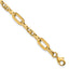 14k Polished 5.75mm Fancy Open Link 7.25 inch Bracelet