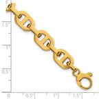 14k Polished 8.5mm Fancy Anchor Link 7.5 inch Bracelet