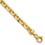 14K Polished 5.75mm Fancy Cable Link 7.5 Inch Bracelet