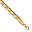 14K Polished 5.6mm Fancy Chevron Link 7.5 inch Bracelet