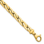 14k Polished 6.3mm Lightweight Fancy Link 7.5 inch Bracelet