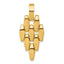 14k Polished Fancy Link Geometric Dangle Pendant