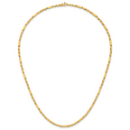 14k Polished Fancy Bar Link 19.75 inch Necklace