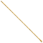 14k Polished Fancy Bar Link 8 inch Bracelet