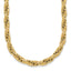 14k Polished And Textured 4.5mm Flat Rope Chain 18.25 inch Necklace